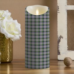 ScotsTee Shop Scottish MacNachten Dress Crest Tartan Flameless Candles
