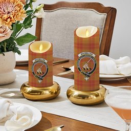 ScotsTee Shop Scottish MacMillan Dress Ancient Crest Tartan Flameless Candles