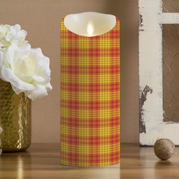 ScotsTee Shop Scottish MacMillan Dress Modern Crest Tartan Flameless Candles