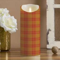 ScotsTee Shop Scottish McMillan Dress Ancient Crest Tartan Flameless Candles