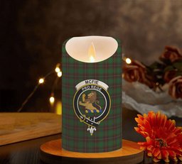 ScotsTee Shop Scottish McFie Hunting Crest Tartan Flameless Candles