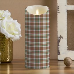 ScotsTee Shop Scottish McAlister Dress Ancient Crest Tartan Flameless Candles