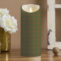 ScotsTee Shop Scottish McAlister of Glenbarr Hunting Modern Crest Tartan Flameless Candles
