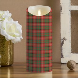 ScotsTee Shop Scottish Nisbet Ancient Crest Tartan Flameless Candles
