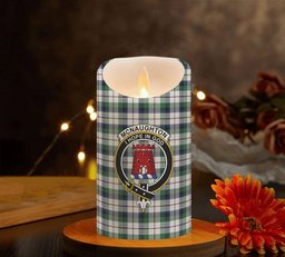 ScotsTee Shop Scottish McNaughton Dress Modern Crest Tartan Flameless Candles