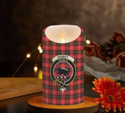 ScotsTee Shop Scottish Nisbet Modern Crest Tartan Flameless Candles
