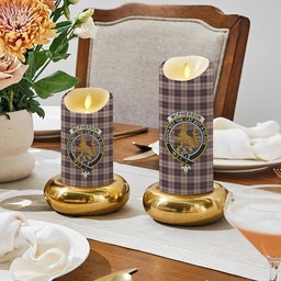 ScotsTee Shop Scottish McPherson Hunting Ancient Crest Tartan Flameless Candles