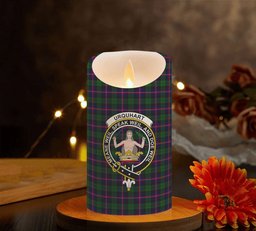 ScotsTee Shop Scottish Urquhart Modern Crest Tartan Flameless Candles