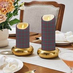 ScotsTee Shop Scottish Spens Modern Clan Crest Tartan Flameless Candles