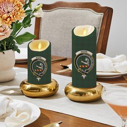 ScotsTee Shop Scottish Skene Hunting Crest Tartan Flameless Candles