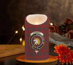 ScotsTee Shop Scottish Stewart of Appin VS Crest Tartan Flameless Candles