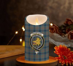 ScotsTee Shop Scottish Thompson Hunting Ancient Crest Tartan Flameless Candles