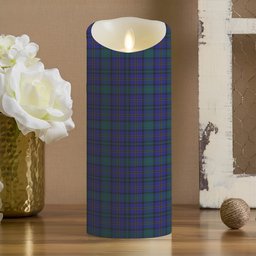 ScotsTee Shop Scottish Weir Ancient Tartan Crest Tartan Flameless Candles