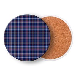 ScotsTee Shop Scottish Alexander of Menstry Modern Tartan Drinks Coasters – Wood, Rubber, Ceramic