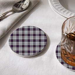 ScotsTee Shop Scottish Alexander of Menstry Dress Tartan Drinks Coasters – Wood, Rubber, Ceramic