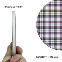 ScotsTee Shop Scottish Alexander of Menstry Dress Ancient Tartan Drinks Coasters – Wood, Rubber, Ceramic