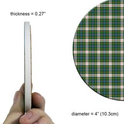 ScotsTee Shop Scottish Blair Dress Ancient Tartan Drinks Coasters – Wood, Rubber, Ceramic