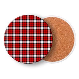 ScotsTee Shop Scottish Brodie Dress Modern Tartan Drinks Coasters – Wood, Rubber, Ceramic