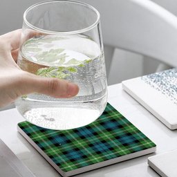 ScotsTee Shop Scottish Baillie of Polkemmet Ancient Tartan Drinks Coasters – Wood, Rubber, Ceramic