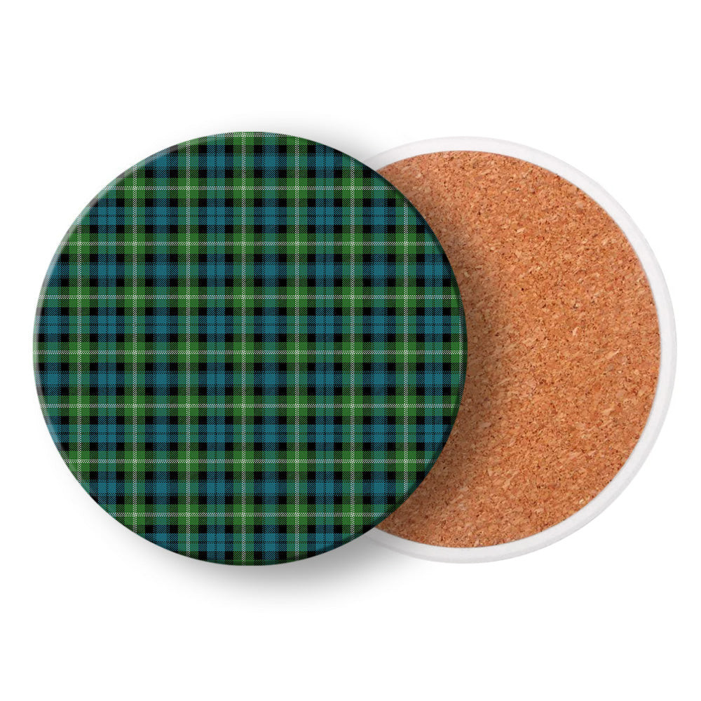 ScotsTee Shop Scottish Baillie of Polkemmet Ancient Tartan Drinks Coasters – Wood, Rubber, Ceramic