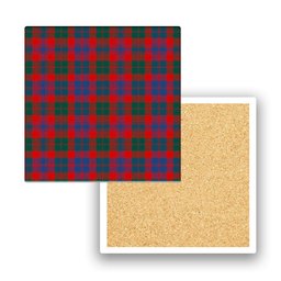 ScotsTee Shop Scottish Black Watch Pipe Band Modern Tartan Drinks Coasters – Wood, Rubber, Ceramic