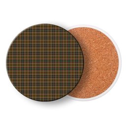 ScotsTee Shop Scottish Bruce of Kinnaird (Vivienne Westwood Design Tartan Drinks Coasters – Wood, Rubber, Ceramic