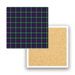 ScotsTee Shop Scottish Baillie Highland Society Ancient Tartan Drinks Coasters – Wood, Rubber, Ceramic