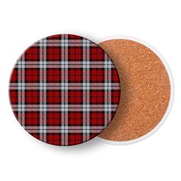 ScotsTee Shop Scottish Brodie Dress Tartan Drinks Coasters – Wood, Rubber, Ceramic