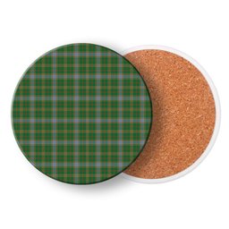 ScotsTee Shop Scottish Balfour Hunting Ancient Tartan Drinks Coasters – Wood, Rubber, Ceramic