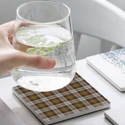 ScotsTee Shop Scottish Baillie Dress Tartan Drinks Coasters – Wood, Rubber, Ceramic