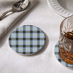 ScotsTee Shop Scottish Baxter of Balgavies Ancient Tartan Drinks Coasters – Wood, Rubber, Ceramic