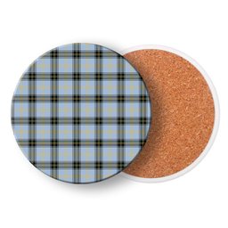 ScotsTee Shop Scottish Baxter of Balgavies Ancient Tartan Drinks Coasters – Wood, Rubber, Ceramic