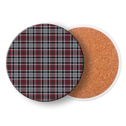 ScotsTee Shop Scottish Borthwick Dress Modern Tartan Drinks Coasters – Wood, Rubber, Ceramic