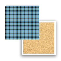 ScotsTee Shop Scottish Bell of the Borders Modern Tartan Drinks Coasters – Wood, Rubber, Ceramic