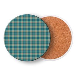ScotsTee Shop Scottish Barclay Hunting #2 Ancient Clan Tartan Drinks Coasters – Wood, Rubber, Ceramic