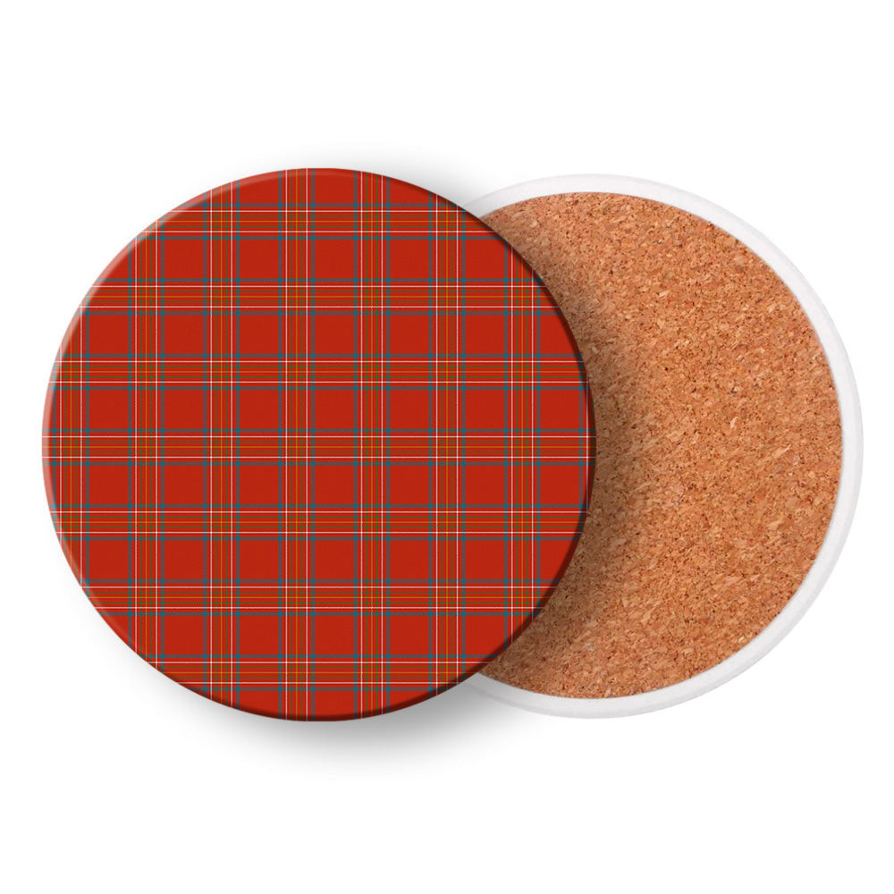 ScotsTee Shop Scottish Burnett of Leys Ancient Tartan Drinks Coasters – Wood, Rubber, Ceramic