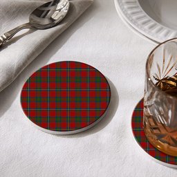 ScotsTee Shop Scottish Cruikshank Tartan Drinks Coasters – Wood, Rubber, Ceramic