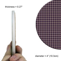 ScotsTee Shop Scottish Cameron of Erracht Dress Tartan Drinks Coasters – Wood, Rubber, Ceramic