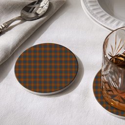 ScotsTee Shop Scottish Clarks No Tartan Drinks Coasters – Wood, Rubber, Ceramic