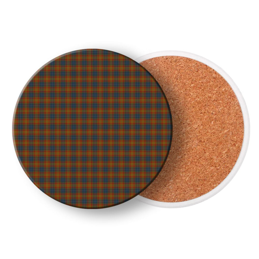 ScotsTee Shop Scottish Clarks No Tartan Drinks Coasters – Wood, Rubber, Ceramic