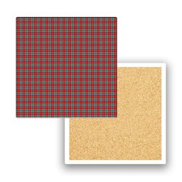 ScotsTee Shop Scottish Christie (London Tartan Drinks Coasters – Wood, Rubber, Ceramic