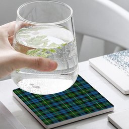 ScotsTee Shop Scottish Campbell of Argyll Ancient Tartan Drinks Coasters – Wood, Rubber, Ceramic