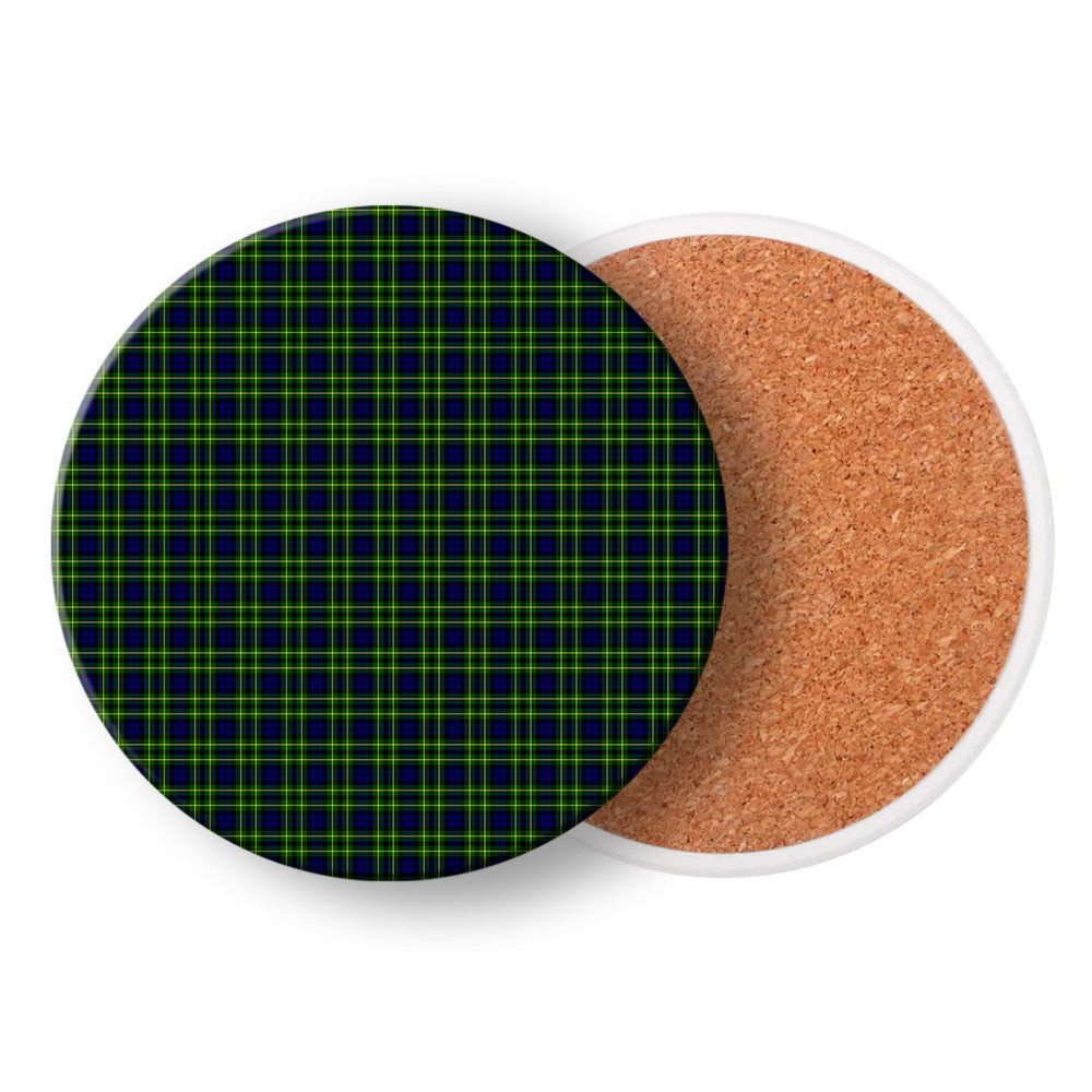 ScotsTee Shop Scottish Campbell of Breadalbane Modern Tartan Drinks Coasters – Wood, Rubber, Ceramic