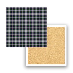 ScotsTee Shop Scottish Campbell of Cawdor Dress Tartan Drinks Coasters – Wood, Rubber, Ceramic