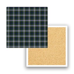 ScotsTee Shop Scottish Campbell of Lochnell Dress Tartan Drinks Coasters – Wood, Rubber, Ceramic