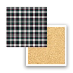 ScotsTee Shop Scottish Campbell of Cawdor Dress Modern Tartan Drinks Coasters – Wood, Rubber, Ceramic