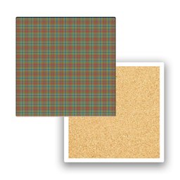 ScotsTee Shop Scottish Currie of Arran Ancient Clan Tartan Drinks Coasters – Wood, Rubber, Ceramic