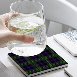 ScotsTee Shop Scottish Clark of Ulva Tartan Drinks Coasters – Wood, Rubber, Ceramic