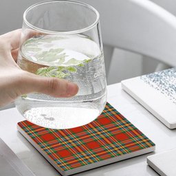 ScotsTee Shop Scottish Chattan Ancient Tartan Drinks Coasters – Wood, Rubber, Ceramic