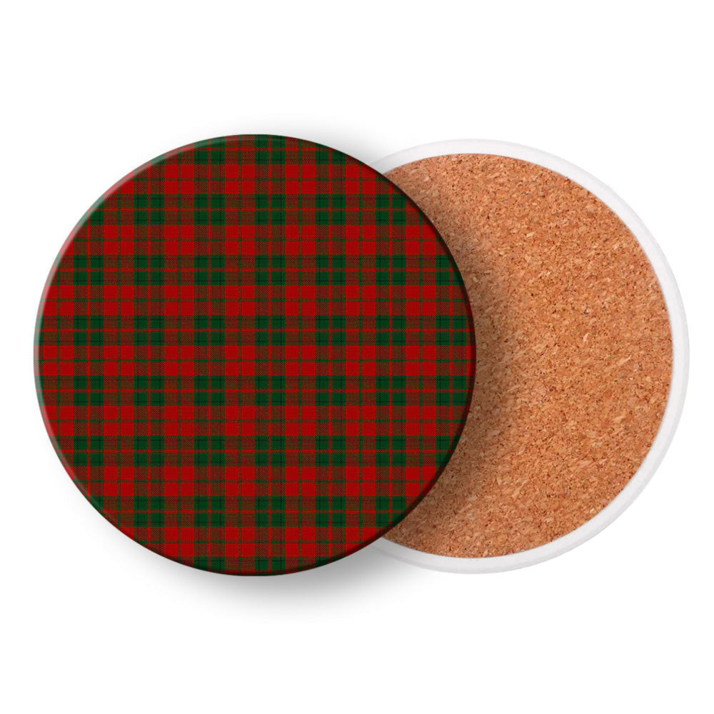 ScotsTee Shop Scottish Drummond 3 Tartan Drinks Coasters – Wood, Rubber, Ceramic